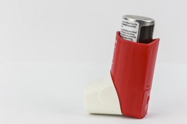 Side View of Albuterol Inhaler clipart