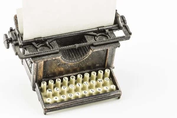 Bronze Typewriter Minature — Stock Photo, Image