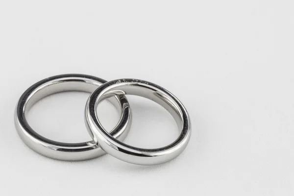 Silver Wedding Bands — Stok Foto