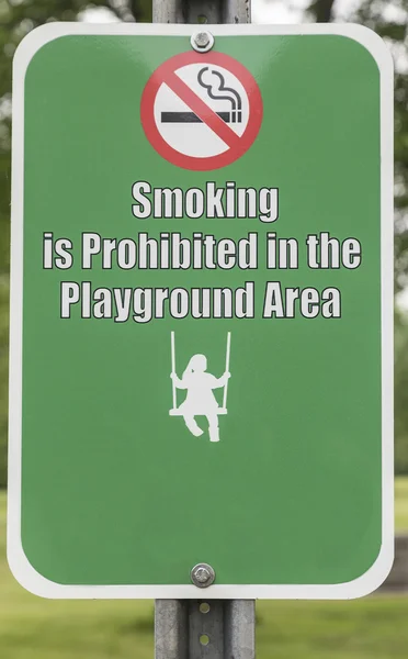 No Smoking on Playground — Stock Photo, Image