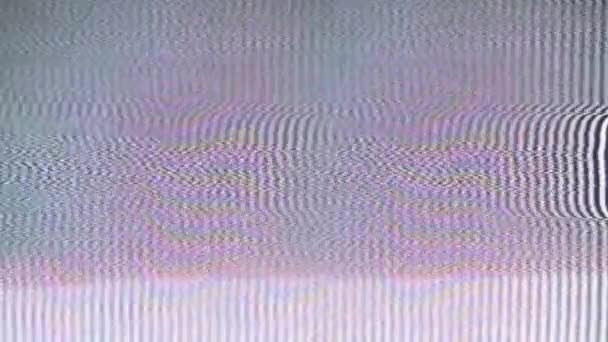 Vintage Analogue Vhs Scanline Static Colour Noise Damage Glitch Error — Stockvideo