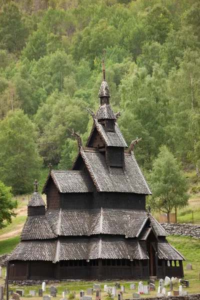 Kościół klepkowy w Borgund — Zdjęcie stockowe