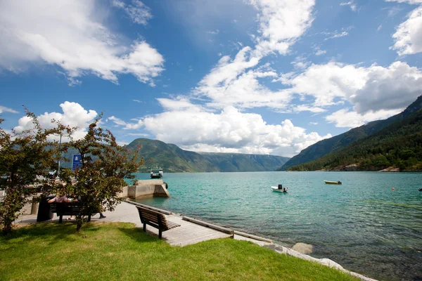 Lustrafjorden — Stockfoto