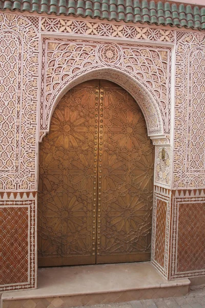 在马拉喀什的门 — 图库照片