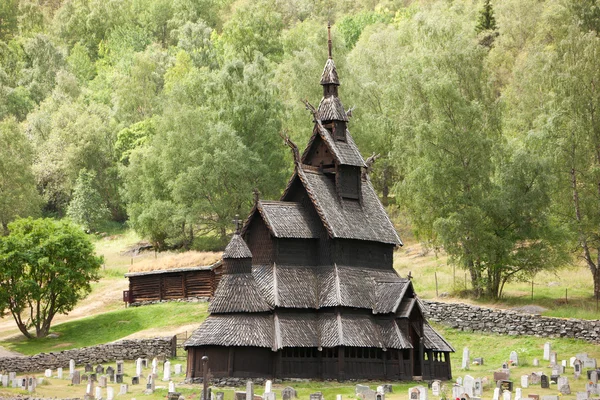 Kościół klepkowy w Borgund — Zdjęcie stockowe