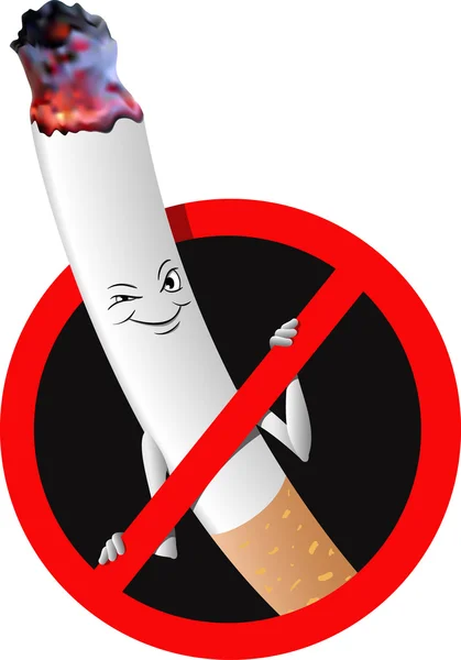 ベクトル記号"ないの喫煙を禁止します。" — ストックベクタ