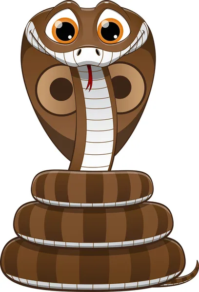Mignon bébé cobra — Image vectorielle