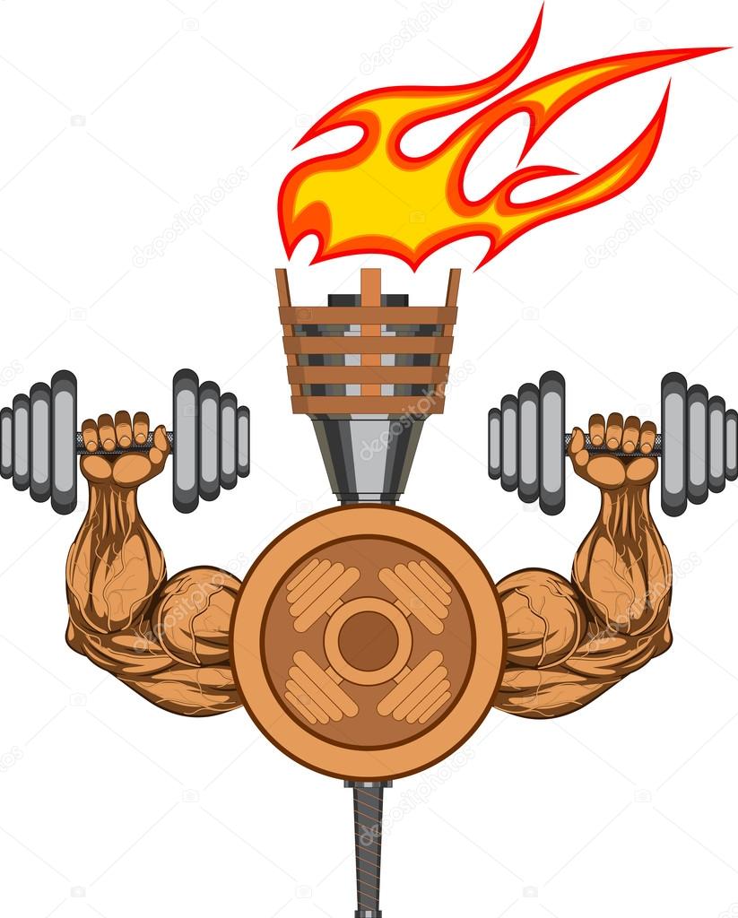 Gym logo - vector illustration