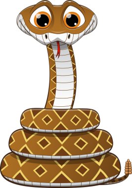 Illustration of a rattlesnake clipart