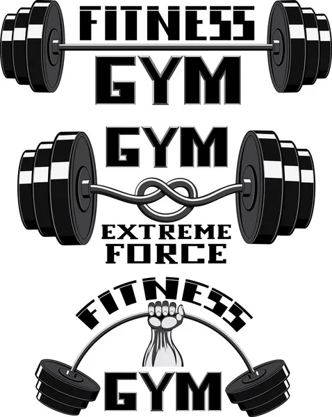 Vector set: gym — Stock Illustration Vector set: gym Royalty Free Stock Vectors