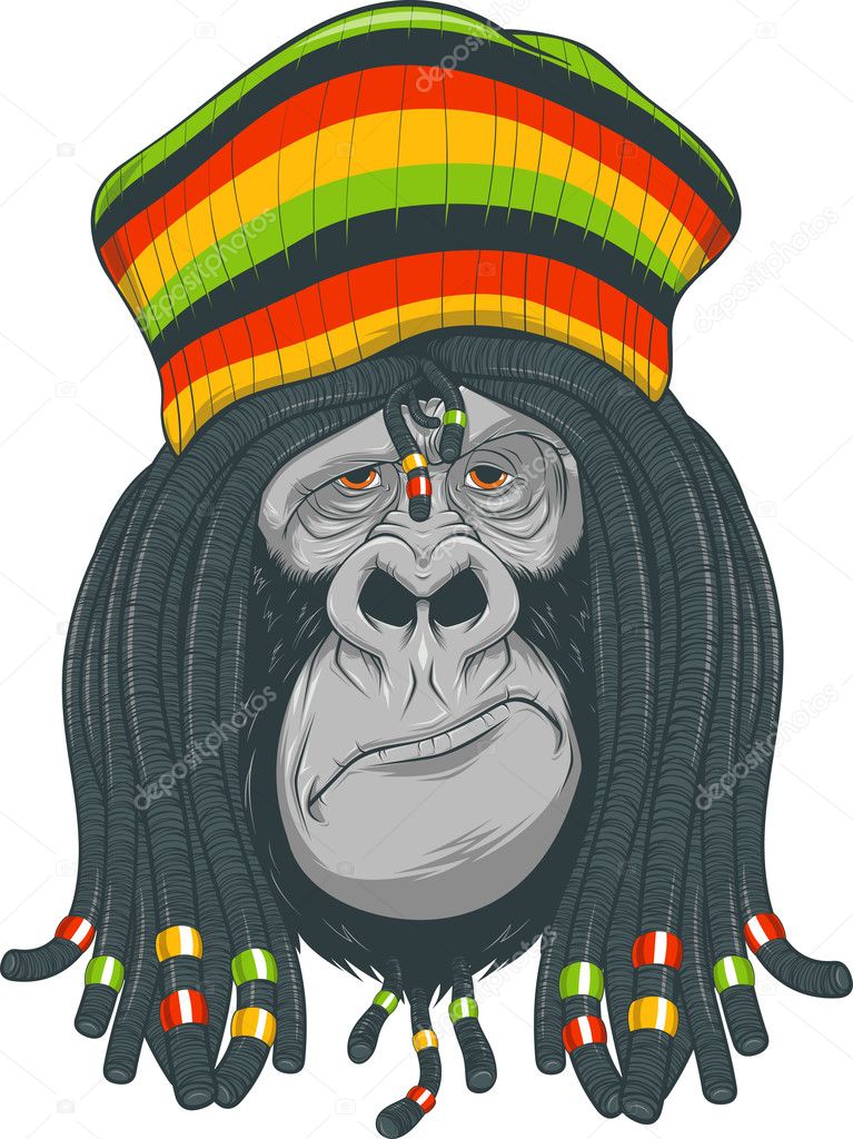 Gorilla Rastafarian