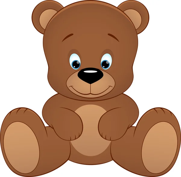 Schattige teddybeer — Stockvector