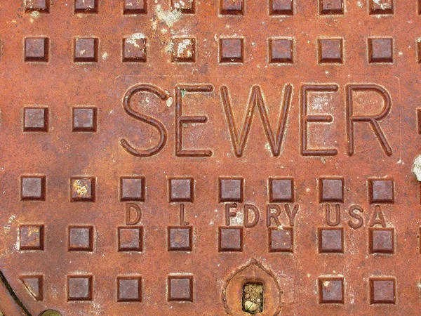 Sewer Manhole Cover — Stock Photo, Image