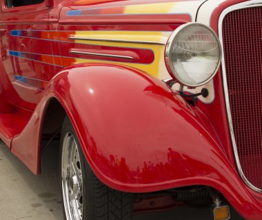 1934 kırmızı ford coupe