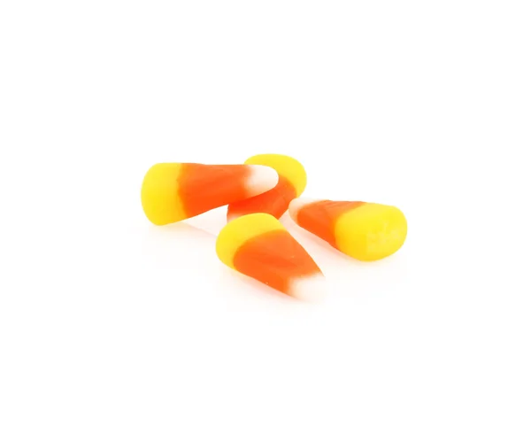 Candy Corn Over White Background — Stock Photo, Image