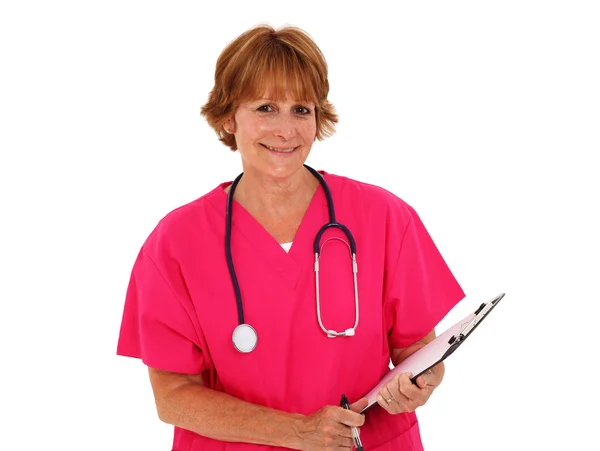 Nurse Holding Clipboard — Stock Photo, Image