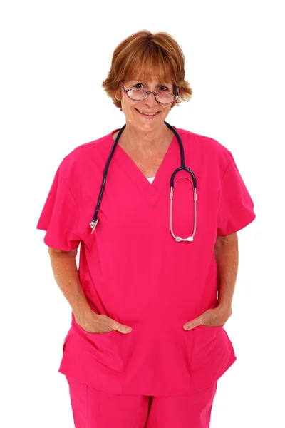 Nurse Standing With Glasses — Stock Photo, Image