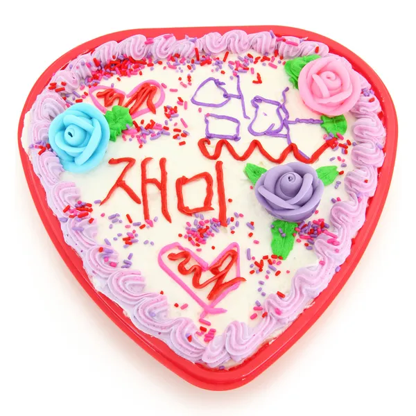 Heart Shaped Cake — Stock Photo, Image