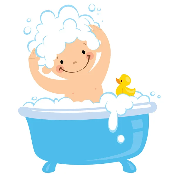 Tiempo de baño — Vector de stock