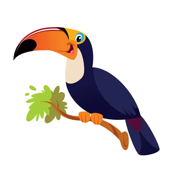 Happy tucano toco — Stock Vector