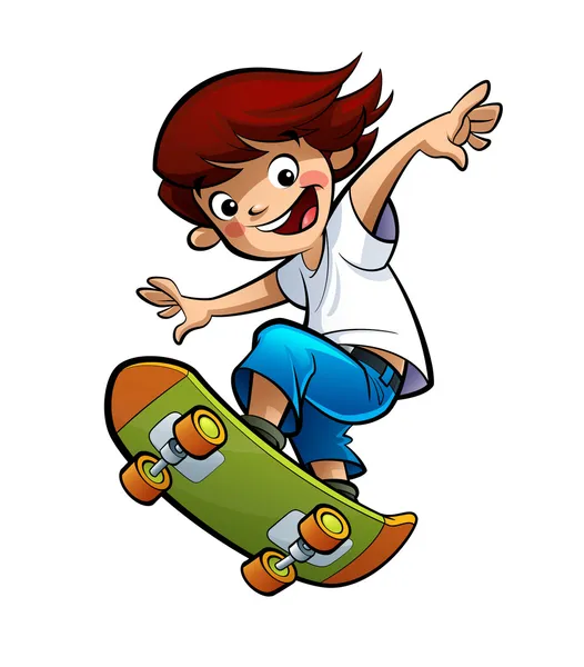 Boy skating — Stock Photo, Image
