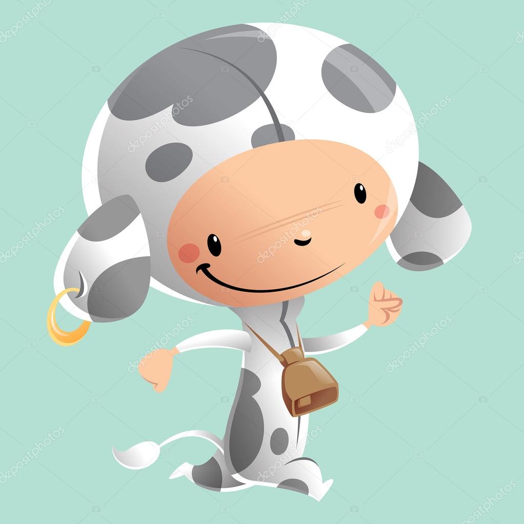 Disfraz de vaca feliz para bebé