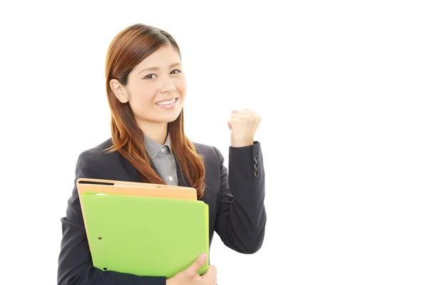 Smiling business woman — Stock Photo, Image