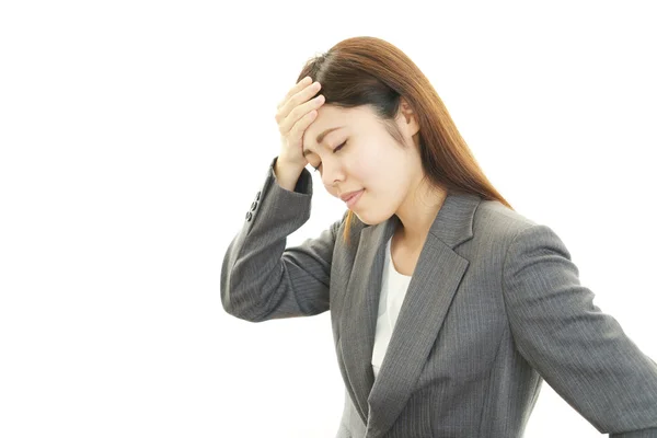 Woman who are tired — Stock Photo, Image