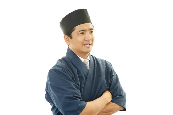 Portrait d'un chef japonais — Photo