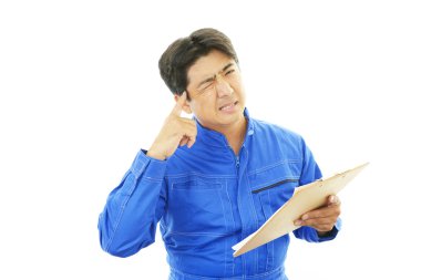 yorgun ve stresli Asya alt