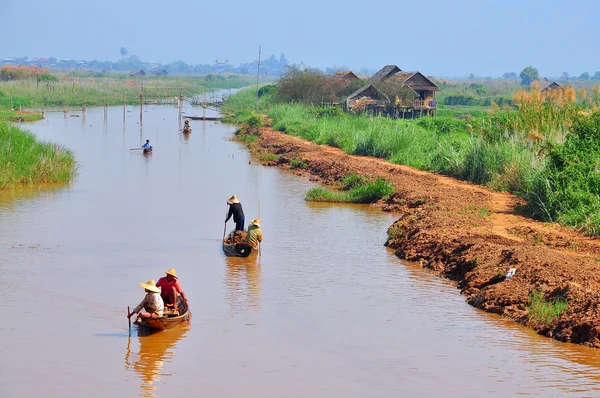 Inle Lake, Myanmar Burma — Stockfoto