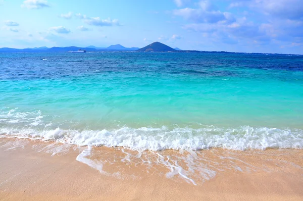 Rena havet i udo island, Sydkorea — Stockfoto