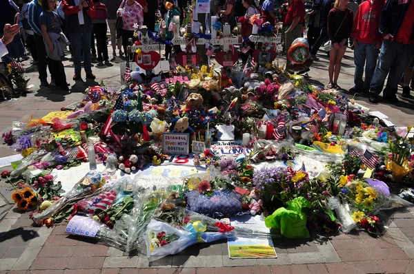 Boston Marathon bombardeo memorial — Foto de Stock