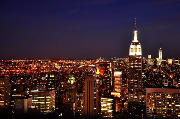 New York éjszaka. — Stock Fotó