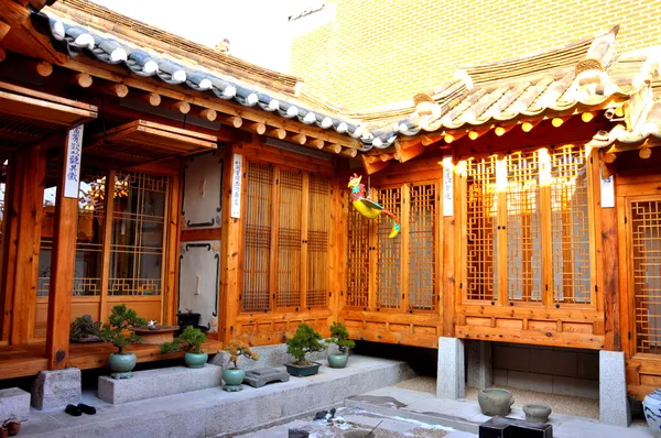 Coreano casa tradicional — Fotografia de Stock