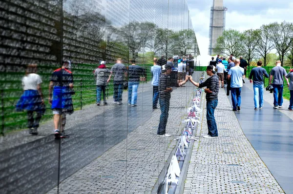 Vietnam veterans memorial i washington dc, usa — Stockfoto