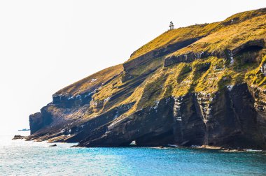 Rocky cliff in Udo island, Korea clipart