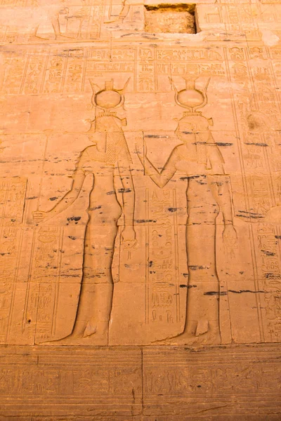 Esculturas em pedra, Kom Ombo, Egito — Fotografia de Stock