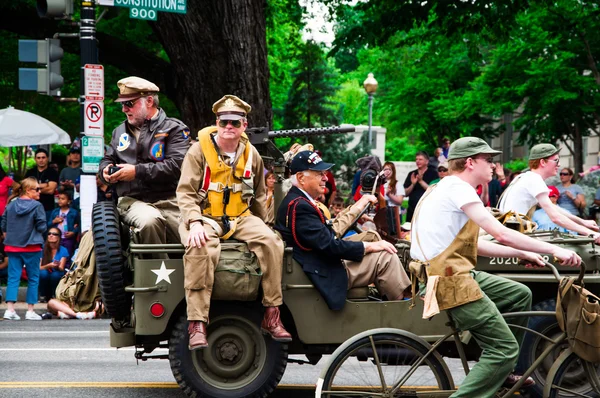 阵亡将士纪念日游行 2013 年，华盛顿特区美国 — 图库照片