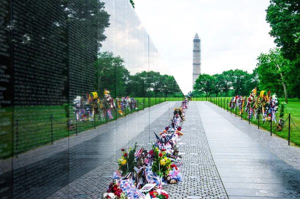 Vietnam veterans memorial op memorial day, Verenigde Staten — Stockfoto