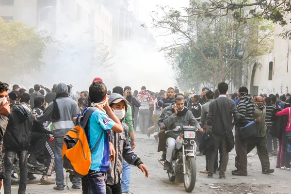 Protes besar-besaran di Kairo, Mesir — Stok Foto
