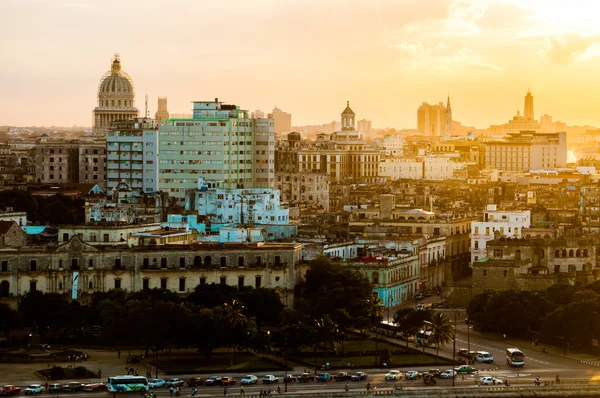 Havana (Habana) in sunset Royalty Free Stock Photos