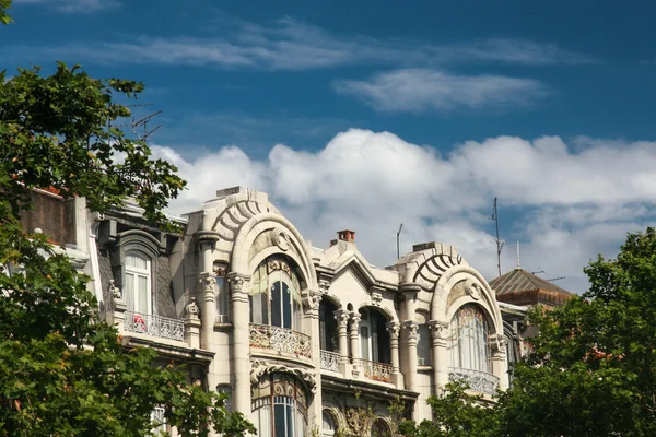 Facade of art nouveau style house — Stock Photo, Image