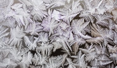 pencere camına kış frostwork