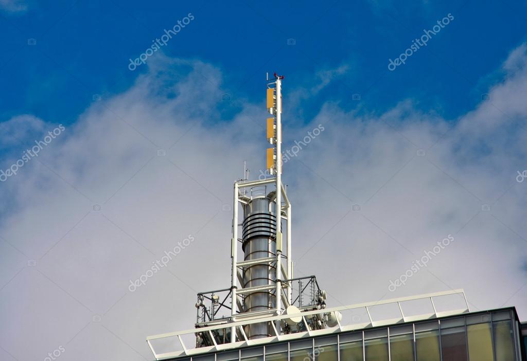 Contemporary aerial base station Stock Photo by