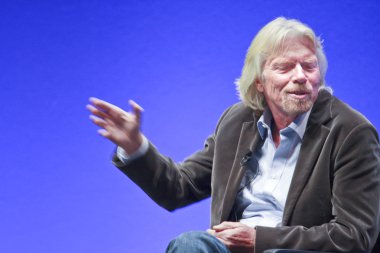 Frankfurt, Almanya - 17 Mayıs: richard branson, kurucusu ve presid