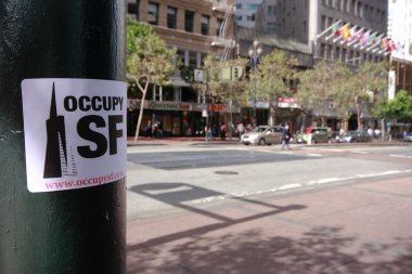 san francisco işgal sticker kutup yerleştirilen yüksek sesle bildirmek yeni genel hareketinin başlangıç eylemleri