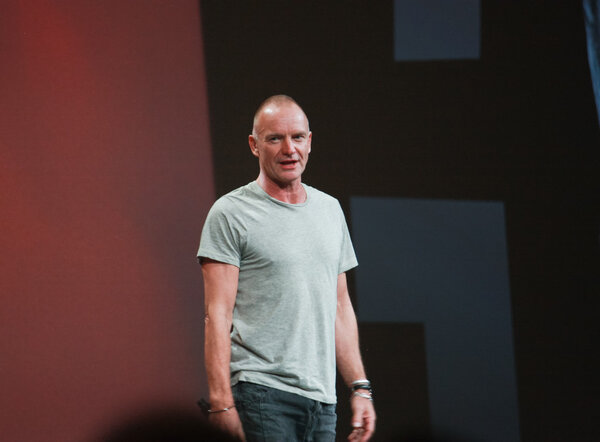 World-renowned Grammy-winning musician and singer Sting welcomes attendees of Oracle OpenWorld 2011 conference