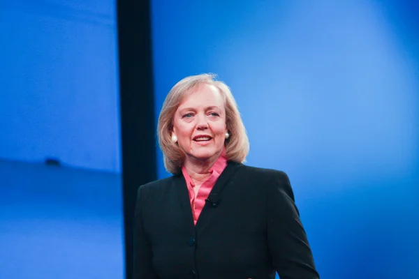 Il presidente e amministratore delegato di HP Meg Whitman rivolge un discorso alla conferenza HP Discover 2012 — Foto Stock