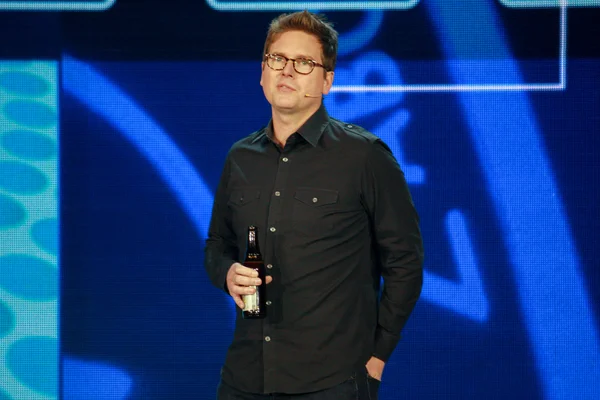 Twitter founder Biz Stone makes speech at Microsoft Convergence conference in Georgia World Congress Center — Stock Photo, Image